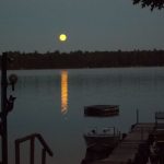 full moon over carpenter Lake
