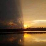 sunset on carpenter Lake 2021
